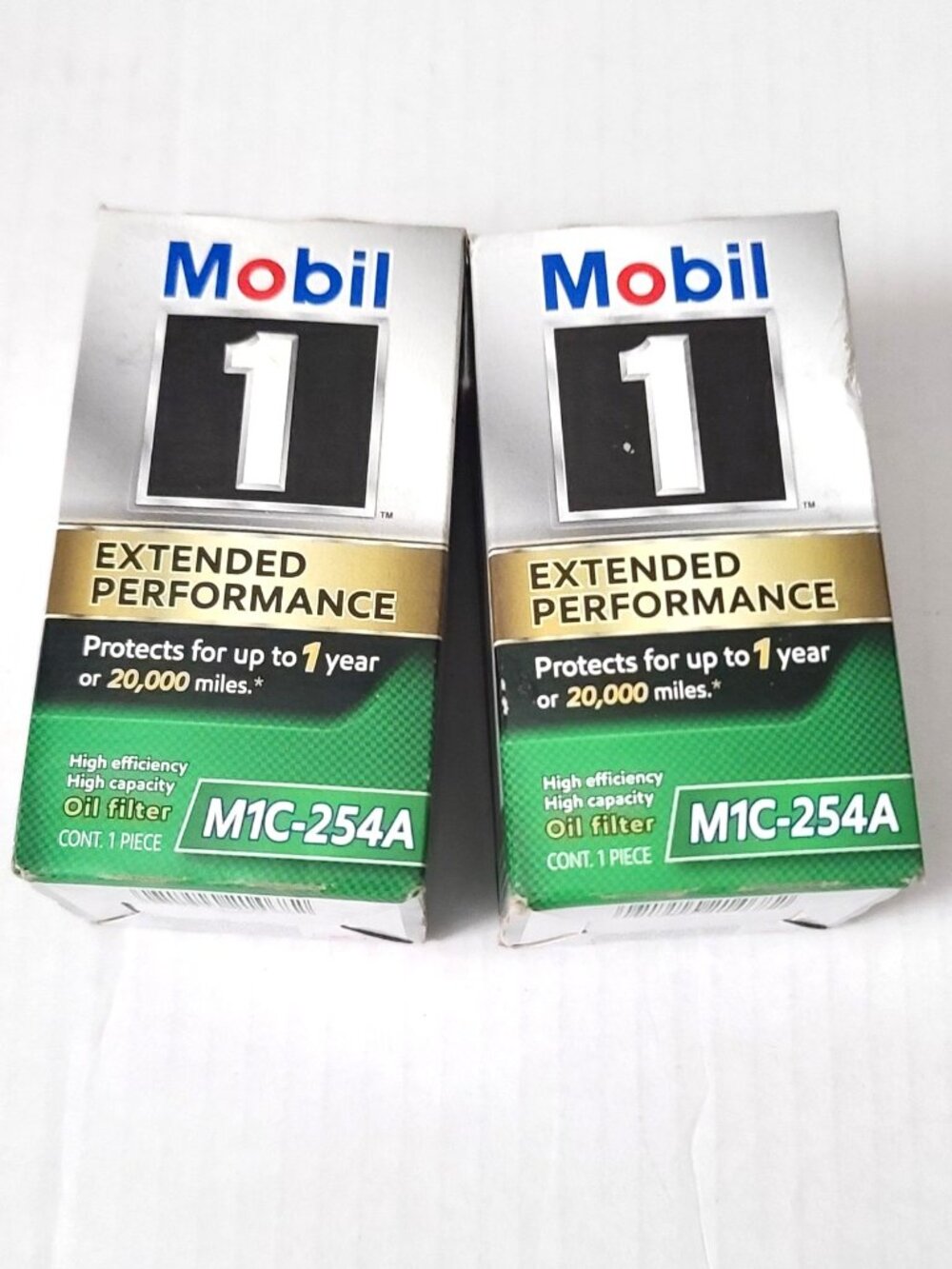2 Pk Mobil 1 Extended Performance Oil Filter M1C-254A High Efficiency + Capacity
